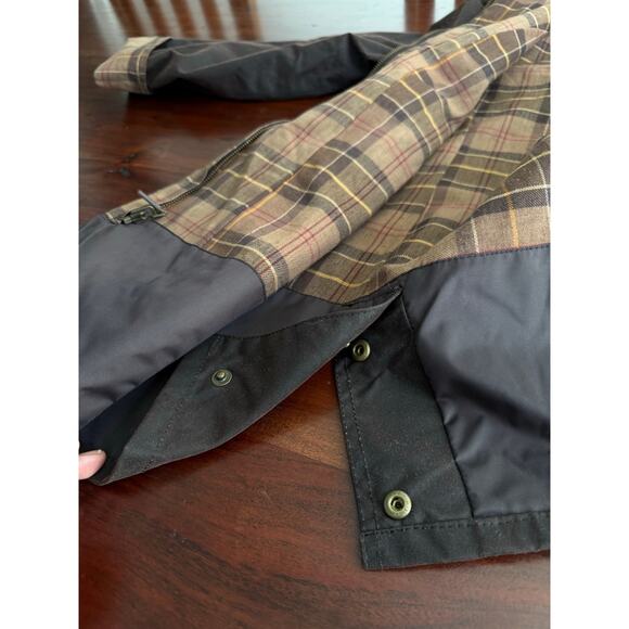 Barbour Classic Beadnell Wax Waterproof country brown coat jacket size US 12 - Picture 12 of 12